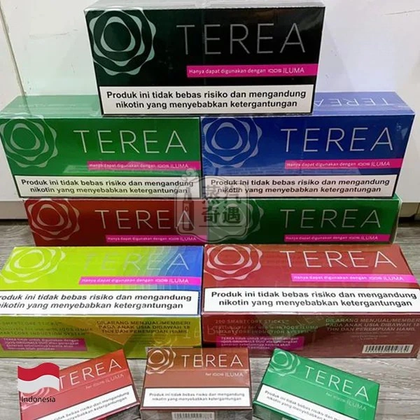 TEREA煙彈亞洲印尼版-7個口味的一條裝與單包展示實拍圖